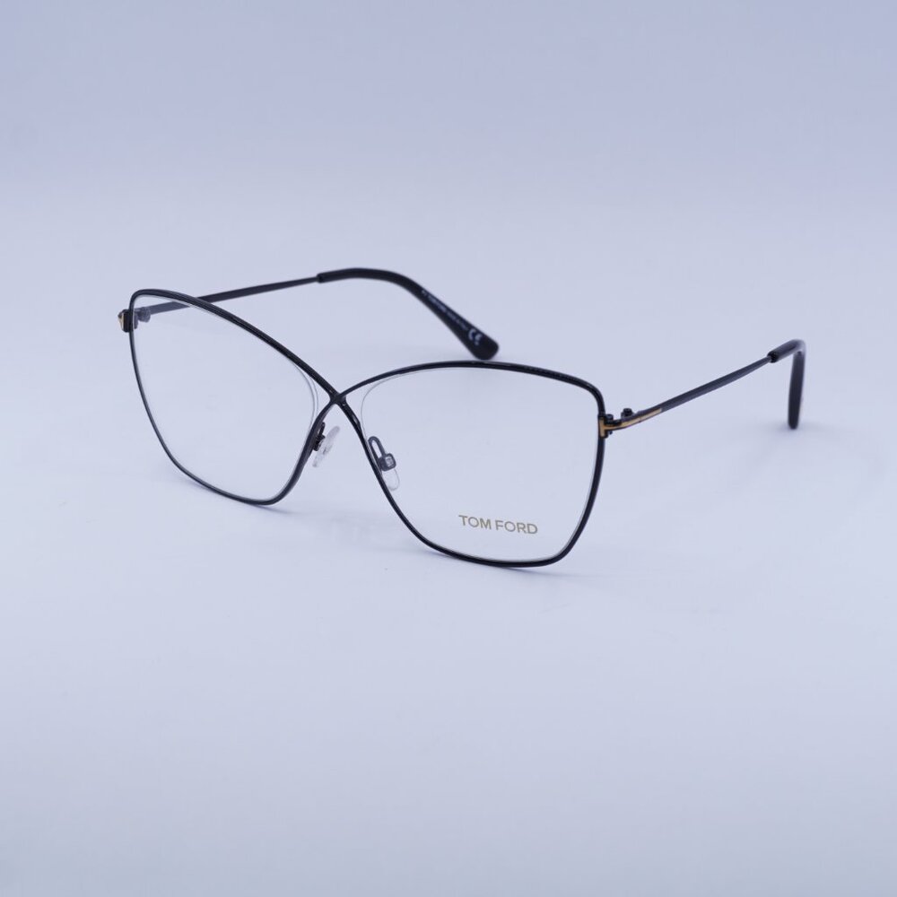 🕶️ New Tom Ford TF5518 001 Eyeglasses - Black Frame 57mm - Picture 6 of 10